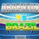 Partita di calcio Brasile o Argentina