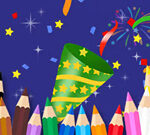 Coloring Book: Happy New Year