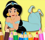 Libro para colorear: Princesa-jasmine